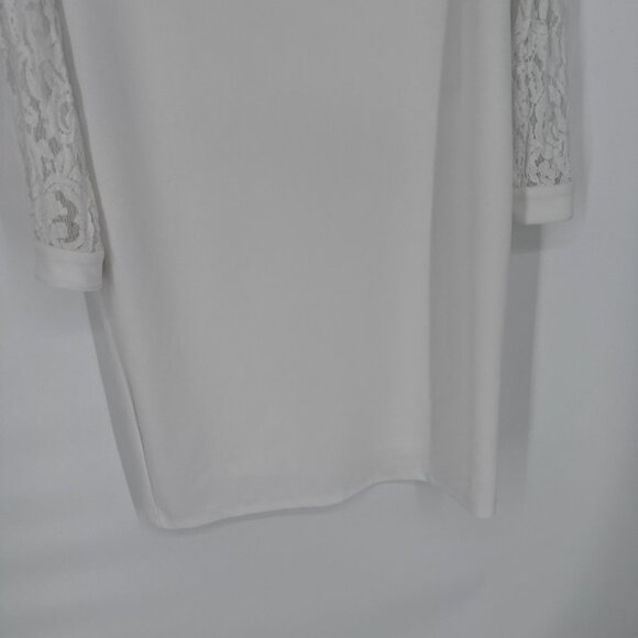 Kasper Womens Size Small White Lace Sheath Dress Work Office Career - Picture 6 of 14